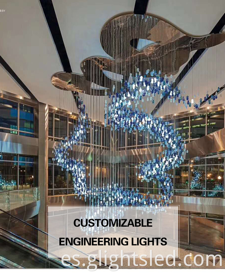 Lámparas de decoración de interiores linternas Color personalizado Candelera de arte de la moda de vidrio transparente